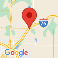 Map of Hudson, CO US